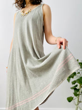 Load image into Gallery viewer, Vintage 1920s NRA slip dress with pink stripes
