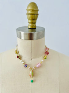 Handmade “Secret Garden” beaded necklace