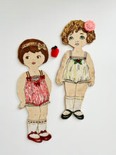 Load image into Gallery viewer, Vintage cardboard dolls
