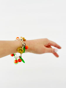 Vintage 1930s beaded celluloid bracelet