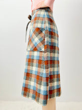 Load image into Gallery viewer, Vintage 1970s plaid wrap skirt
