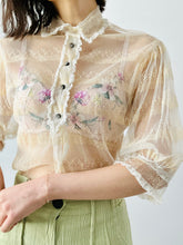 Load image into Gallery viewer, Vintage 1930s sheer blouse
