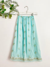 Load image into Gallery viewer, Vintage 1960s pastel blue embroidered skirt
