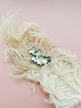 Load image into Gallery viewer, Vintage 1930s enamel Scottie dogs pin animal brooch
