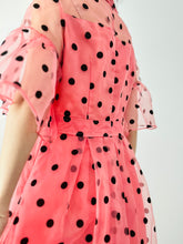 Load image into Gallery viewer, Vintage polka dot organza dress
