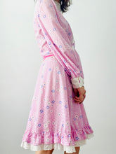 Load image into Gallery viewer, Vintage 1960s lilac gingham dress
