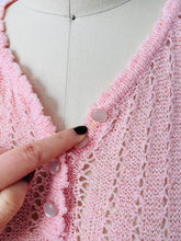 Load image into Gallery viewer, Vintage 1950s pink knit dress
