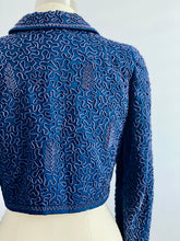 Load image into Gallery viewer, Vintage Blue 1940s Soutache Embroidered Jacket

