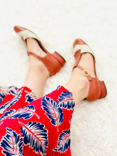 Load image into Gallery viewer, Vintage Chestnut Color Sandals Mary Janes Leather Shoes
