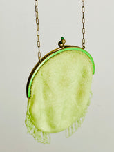 Load image into Gallery viewer, Antique 1920s pastel green beaded flapper bag
