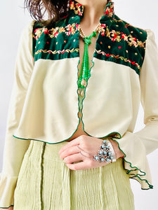 Vintage 1960s embroidered bolero