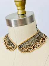 Load image into Gallery viewer, Vintage Art Deco beaded faux pearls collar necklace
