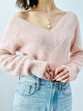 Load image into Gallery viewer, Pastel Pink V Neck Sweater
