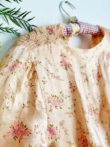 Vintage 1930s Peach Floral Dressing Gown