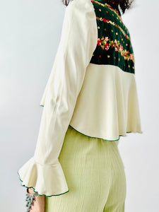 Vintage 1960s embroidered bolero