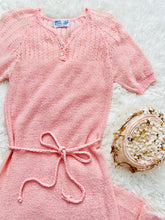 Load image into Gallery viewer, Vintage 1950s pink knit dress
