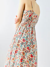 Load image into Gallery viewer, Ruched floral maxi dress
