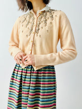 Load image into Gallery viewer, Vintage 1940s beaded cashmere cardigan
