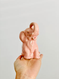 Vintage pink elephant novelty piggy bank