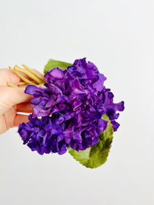 Vintage purple millinery flower