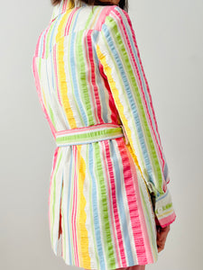 Vintage 1970s pastel stripes jacket