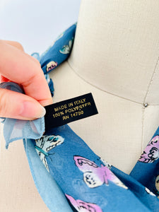 Vintage Butterflies Novelty Print Scarf