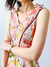Load image into Gallery viewer, Vintage 1940s pink novelty print dress
