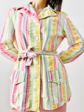 Load image into Gallery viewer, Vintage 1970s pastel stripes jacket
