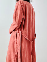 Load image into Gallery viewer, Dark mauve pink trench coat
