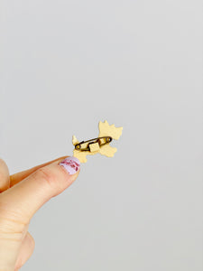 back of a vintage dog brooch