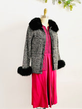 Load image into Gallery viewer, Vintage 1960s Sweater with Fur Collar and Cuffs
