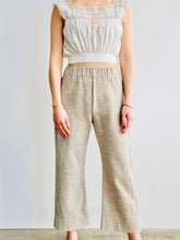 Load image into Gallery viewer, Vintage Oatmeal Color Wide Leg High Waisted Pants
