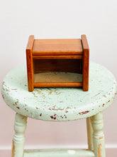 Load image into Gallery viewer, Vintage wooden trinket box with lid
