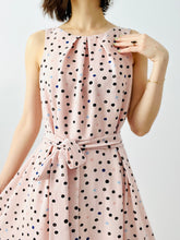 Load image into Gallery viewer, Vintage polka dot pink dress

