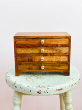 Load image into Gallery viewer, Vintage 4 drawers wooden trinket box
