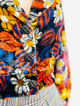 Load image into Gallery viewer, Vintage 1970s Floral Velvet Cropped Jacket
