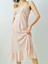 Load image into Gallery viewer, Vintage pastel pink lingerie slip
