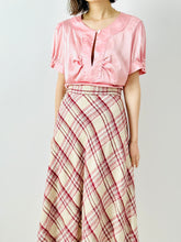Load image into Gallery viewer, Vintage candy pink satin top
