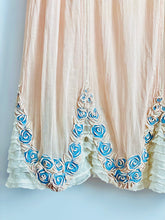 Load image into Gallery viewer, RARE 1920s pink embroidered flapper dress
