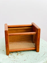 Load image into Gallery viewer, Vintage wooden trinket box with lid
