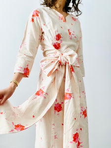Vintage Vogue couturier design floral dress