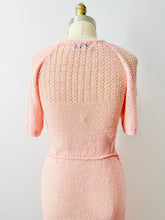 Load image into Gallery viewer, Vintage 1950s pink knit dress
