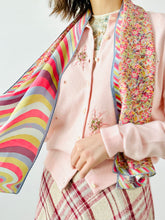 Load image into Gallery viewer, Vintage 1940s pink embroidered cardigan
