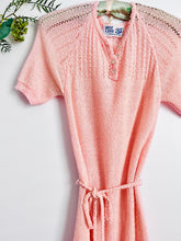 Load image into Gallery viewer, Vintage 1950s pink knit dress
