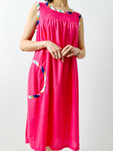 Load image into Gallery viewer, Vintage 1960s pink terrycloth dress
