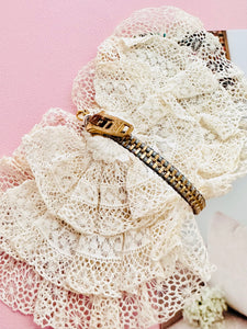 Handmade vintage zipper bracelet