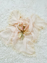 Load image into Gallery viewer, Vintage pastel pink lace scarf/shawl
