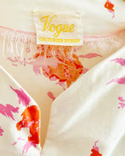Load image into Gallery viewer, Vintage Vogue couturier design floral dress

