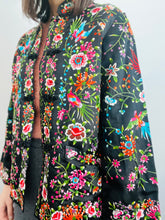 Load image into Gallery viewer, Vintage Chinese Floral Embroidered Jacket Colorful Statement Jacket
