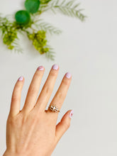 Load image into Gallery viewer, Vintage Faux Opal Rhinestone Costume Ring
